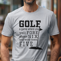 Load image into Gallery viewer, Funny Golf Shirt, Golf Gift For Dad, Golf Shirt Gift For Husband, Funny Golf Gift, Golf Shirt Men, Golf Tshirt for Men, Golf Lover Gift, Putting Is Hard Shirt
