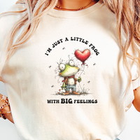 Load image into Gallery viewer, CC Frog Valentine Shirt, Frog Pun T-shirt, Quirky Love Tshirt, Amphibian Valentine Tee, Little Frog Big Feelings
