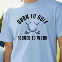 Load image into Gallery viewer, Is the Office Killing Your Swing? – Born to Golf, Forced to Work Shirt, Funny Tee for Golfers Who’d Rather Be Playing
