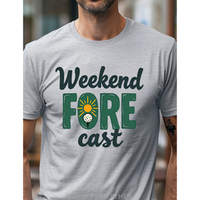 Load image into Gallery viewer, Golf Shirt, Shirt for Golfer, Funny Golf Club Tee, Golf Gift for Men, Dad, Husband, Retro T-Shirt, Weekend Fore-cast
