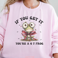 Load image into Gallery viewer, 67 Frog Sweatshirt, Frog Meme Shirt, 67 Inside Joke Crewneck, Unisex Amphibian Pullover
