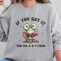 Load image into Gallery viewer, 67 Frog Sweatshirt, Frog Meme Shirt, 67 Inside Joke Crewneck, Unisex Amphibian Pullover
