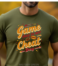 Load image into Gallery viewer, Funny Football Tailgating Shirt, Game Day Is My Cheat Day Tee for Snack-Loving Sports Fans
