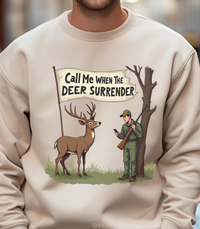 Load image into Gallery viewer, Funny Deer Hunter Sweatshirt, Pullover Shirt For Hunter, Hunting Season Crewneck, Unisex Sweatshirt Sizes S to 4XL
