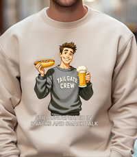 Load image into Gallery viewer, Still Undefeated in Snacks and Smack Talk Football Sweatshirt – Funny Game Day Shirt for Fans Who Talk Big and Snack Bigger
