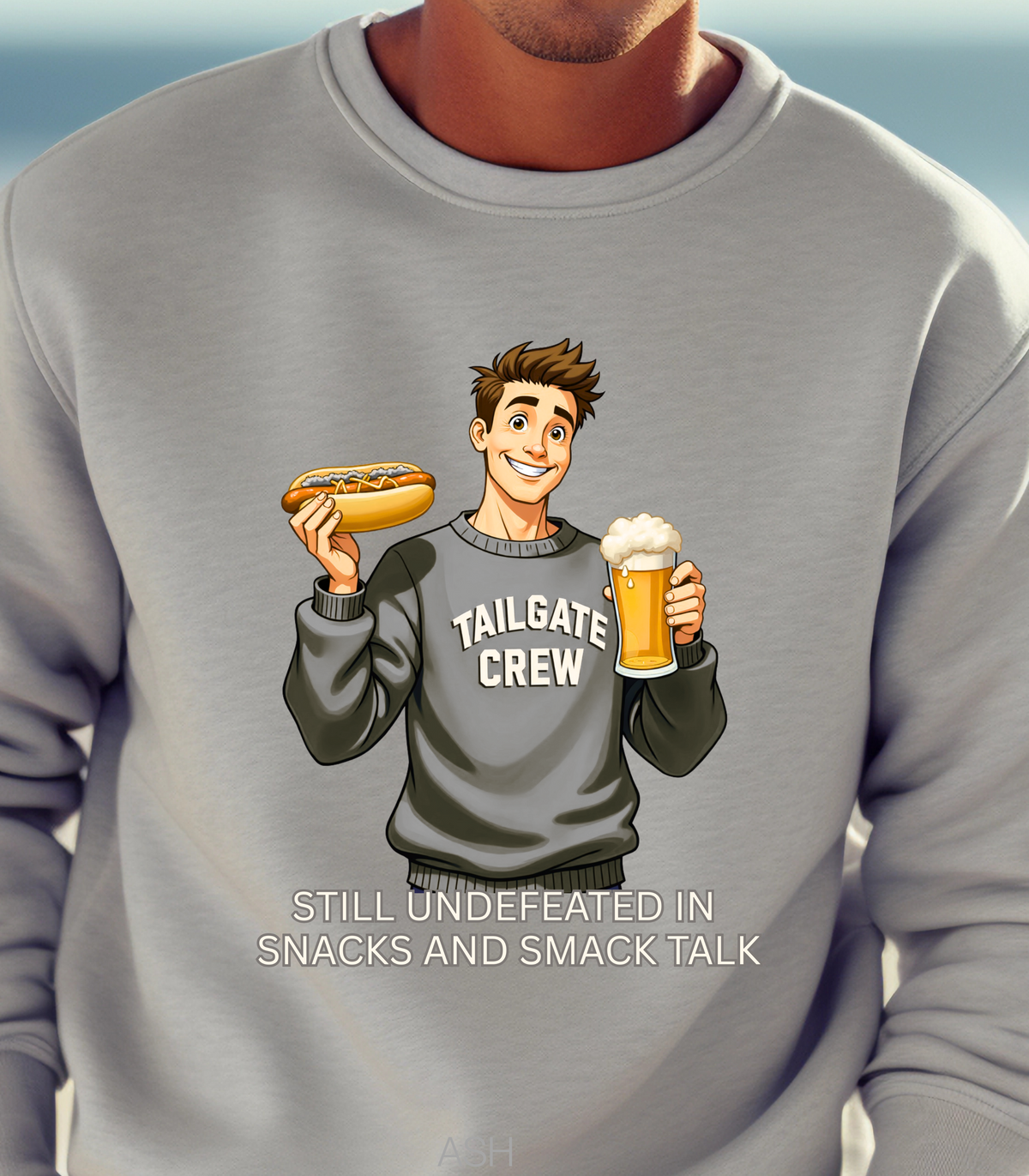 Still Undefeated in Snacks and Smack Talk Football Sweatshirt – Funny Game Day Shirt for Fans Who Talk Big and Snack Bigger