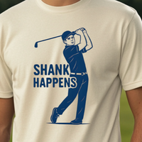Load image into Gallery viewer, Having One of Those Rounds? – Shank Happens Golf Shirt, Funny Tee for Men, Golfer Gift with Humor, Perfect for Bad Swing Days

