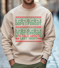 Load image into Gallery viewer, Ugly Christmas Sweater, Funny Holiday Party Sweatshirt, Adult Humor Xmas Crewneck
