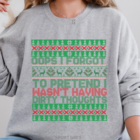 Load image into Gallery viewer, Ugly Christmas Sweater, Funny Xmas Holiday Sweatshirt, Adult Humor Gift
