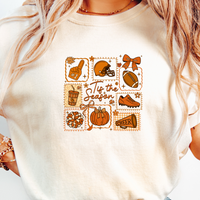 Load image into Gallery viewer, ’Tis The Season Football Sweatshir, Pumpkin, Helmet And Other Fall Icons Adorn This Fall Tshirt, Unisex Garment-Dyed T-shirt, Sizes S-4XL.

