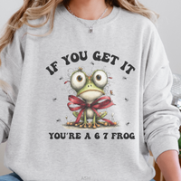 Load image into Gallery viewer, 67 Frog Sweatshirt, Frog Meme Shirt, 67 Inside Joke Crewneck, Unisex Amphibian Pullover
