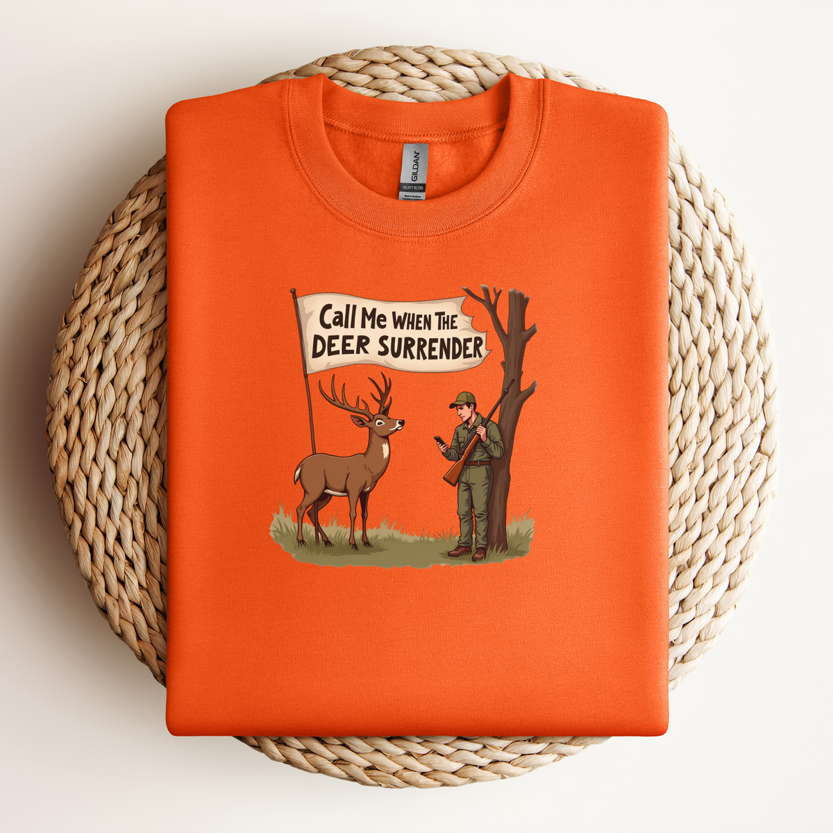 Funny Deer Hunter Sweatshirt, Pullover Shirt For Hunter, Hunting Season Crewneck, Unisex Sweatshirt Sizes S to 4XL