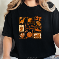 Load image into Gallery viewer, ’Tis The Season Football Sweatshir, Pumpkin, Helmet And Other Fall Icons Adorn This Fall Tshirt, Unisex Garment-Dyed T-shirt, Sizes S-4XL.

