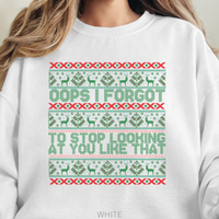 Load image into Gallery viewer, Ugly Christmas Sweater, Funny Holiday Party Sweatshirt, Adult Humor Xmas Crewneck
