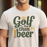 Load image into Gallery viewer, Funny Golf Shirt Men, Gift for Golfer, Golf Shirt Gift For Husband, Golf Gift For Dad, Golf Tshirt for Men, Golf Lover Gift, Beer Lover Shirt
