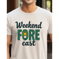 Load image into Gallery viewer, Golf Shirt, Shirt for Golfer, Funny Golf Club Tee, Golf Gift for Men, Dad, Husband, Retro T-Shirt, Weekend Fore-cast
