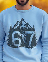 Load image into Gallery viewer, 6 and 7 Sweatshirt, Gen Z  Meme Aesthetic Crewneck, Six and Seven Pullover, 67
