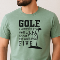 Load image into Gallery viewer, Funny Golf Shirt, Golf Gift For Dad, Golf Shirt Gift For Husband, Funny Golf Gift, Golf Shirt Men, Golf Tshirt for Men, Golf Lover Gift, Putting Is Hard Shirt
