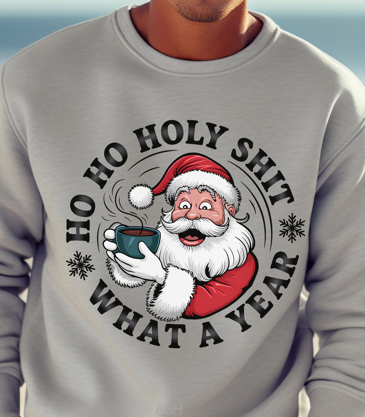 Funny Santa Sweatshirt, Sarcastic Christmas Sweatshirt, Adult Humor Holiday Pullover, Unisex Heavy Blend™ Crewneck Sweatshirt