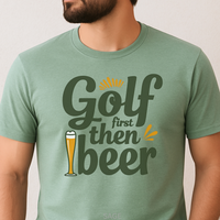 Load image into Gallery viewer, Funny Golf Shirt Men, Gift for Golfer, Golf Shirt Gift For Husband, Golf Gift For Dad, Golf Tshirt for Men, Golf Lover Gift, Beer Lover Shirt

