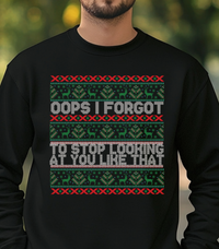 Load image into Gallery viewer, Ugly Christmas Sweater, Funny Holiday Party Sweatshirt, Adult Humor Xmas Crewneck

