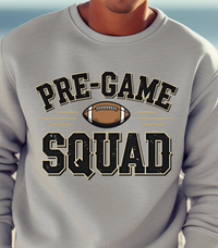 Load image into Gallery viewer, &quot;Pre-Game Squad&quot;Football Sweatshirt for Game Day, Tailgates, or Team Events
