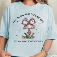 Load image into Gallery viewer, Frog Comfort Colors® Shirt, Book Lovers Shirt, Reading Tshirt, Frog T-Shirt
