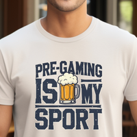 Load image into Gallery viewer, Funny Football Fan Shirt For Pregaming, Tailgating Tshirt For Fan, Unisex Jersey Short Sleeve Tee Sizes S-4XL
