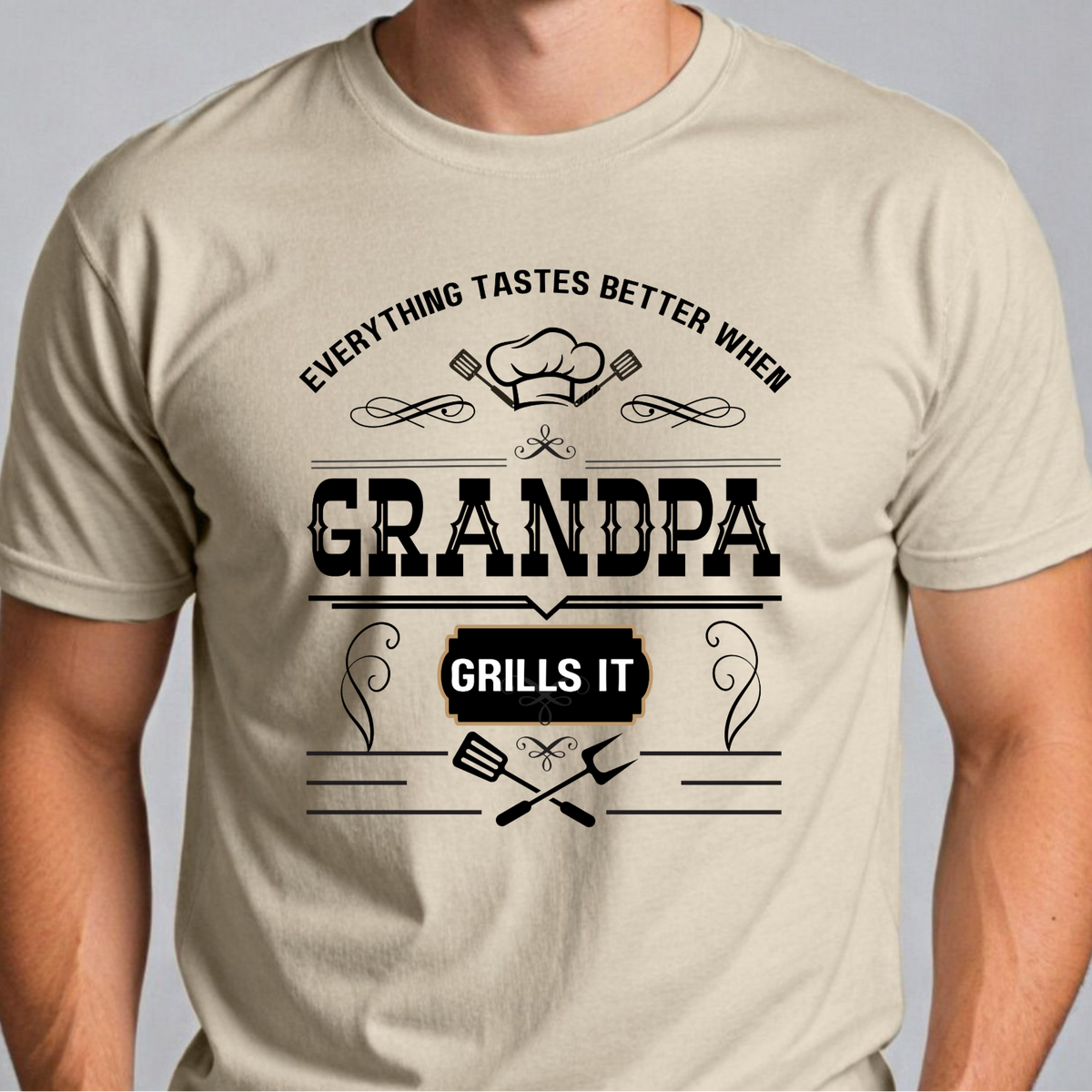 King Of the Grill Grandpa, Grilling Grandpa Gift From Grandpa Birthday, Father's Day Shirt For Grandpa